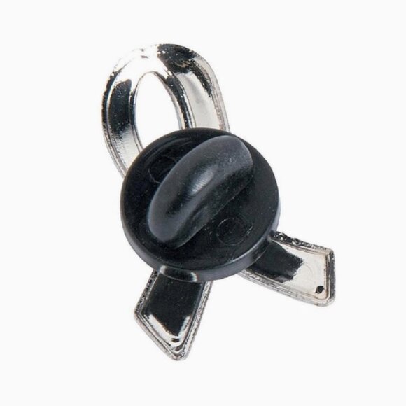 Breast Cancer Awareness Pink Ribbon Lapel Pin - Picture 2 of 3